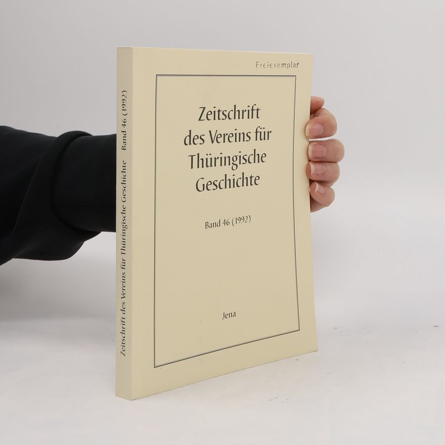 Autorenkollektiv Zeitschrift des Vereins für Thüringische Geschichte