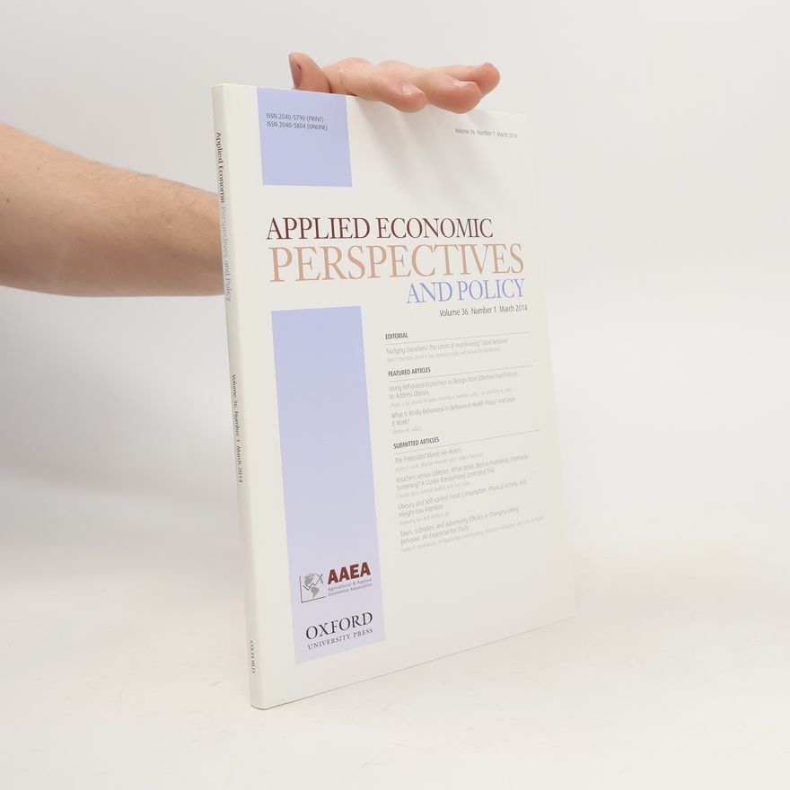 Kolektiv autorů Applied Economic Perspectives and Policy