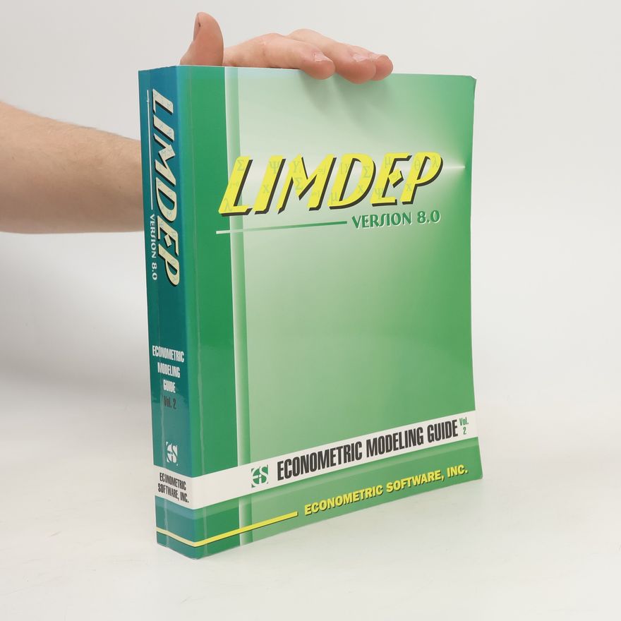 William Greene Limdep Version 8.0 Econometric Modeling Guide Vol. 2