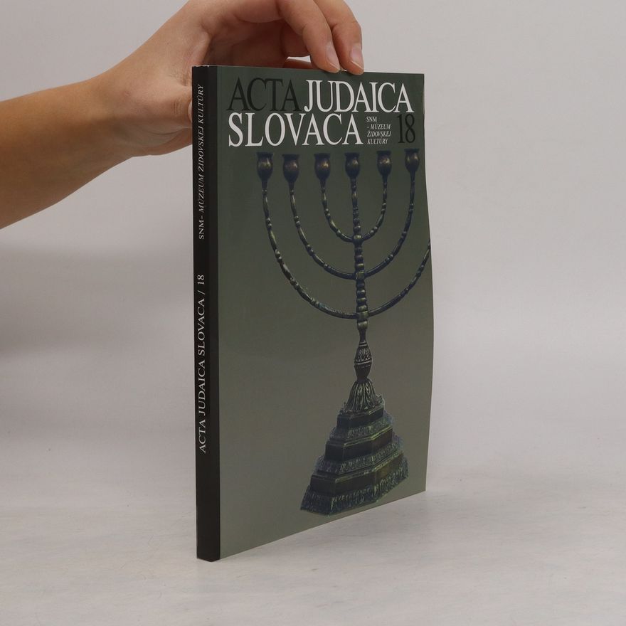 Autorenkollektiv Acta judaica slovaca 18