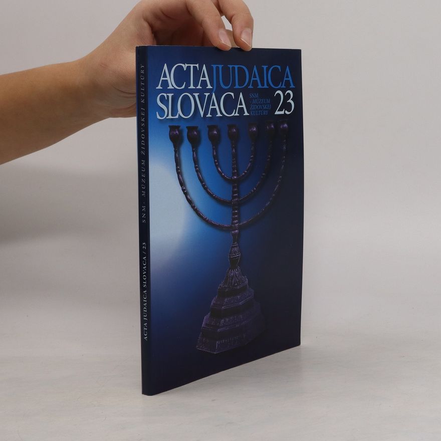 Kolektiv autorů Acta Judaica Slovaca 23
