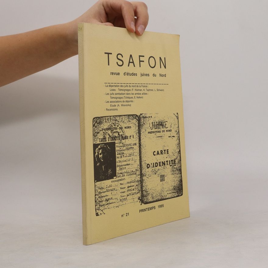 Kolektiv autorů Tsafon. Revue d'études juives du Nord n° 21