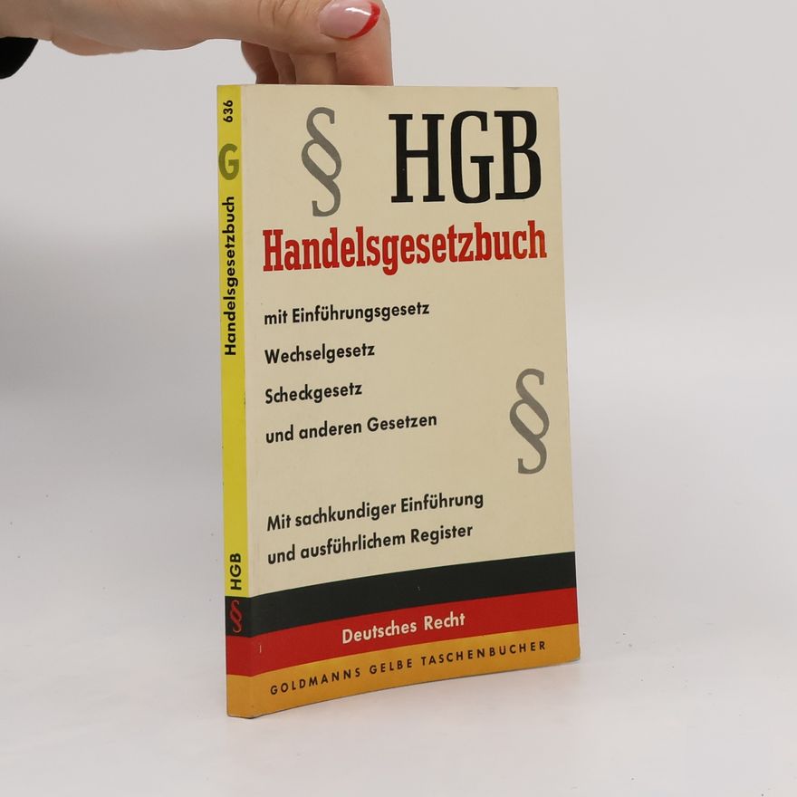 Kolektív autorov HGB Handelsgesetzbuch