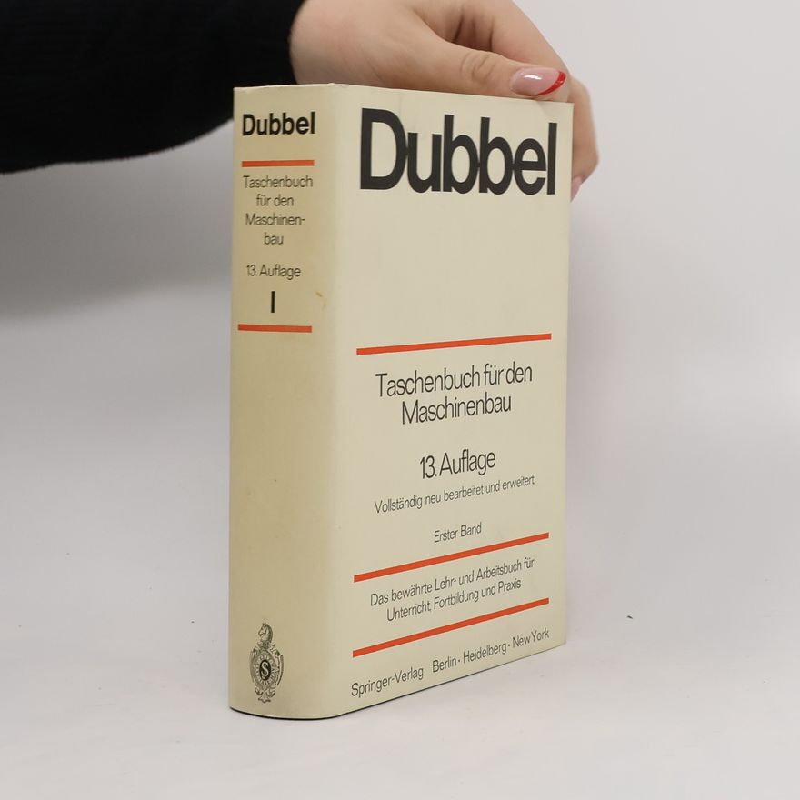 Autorenkollektiv Dubbel. Taschenbuch für den Maschinenbau I.