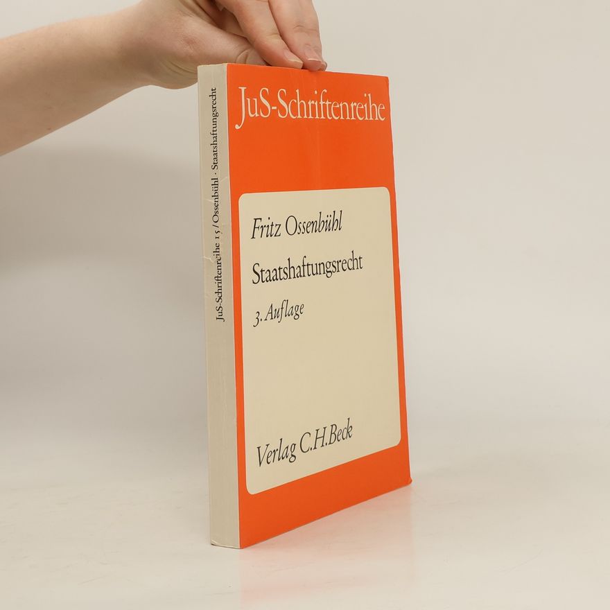 Fritz Ossenbühl Staatshaftungsrecht