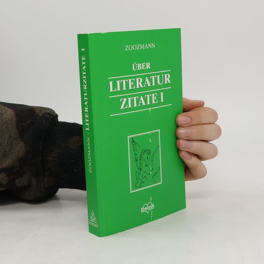 Richard Zoozmann Über Literatur Zitate I.