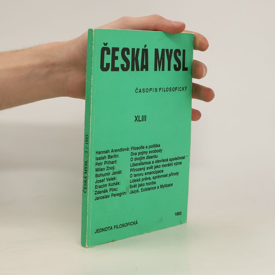 Kolektiv autorů Česká mysl 3/1993. Ročník 43
