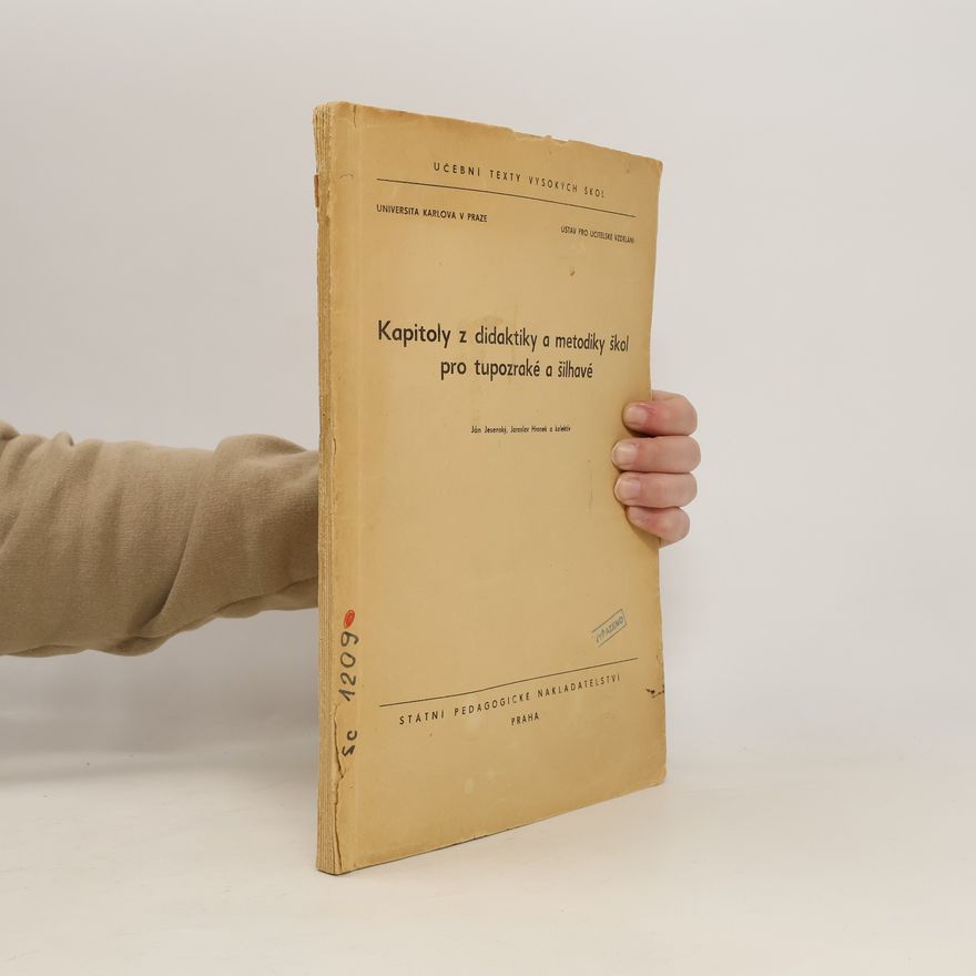 Kolektiv autorů Kapitoly z didaktiky a metodiky škol pro tupozraké a šilhavé