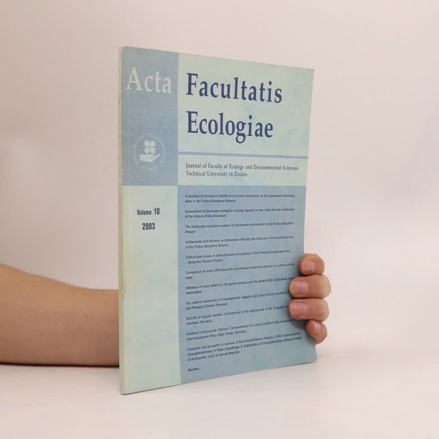 Autorenkollektiv Acta Facultatis Ecologiae Volume 10