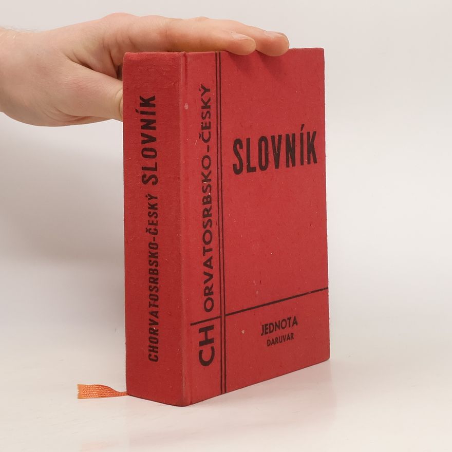 Otto Sobotka Slovník chorvatosrbsko-český