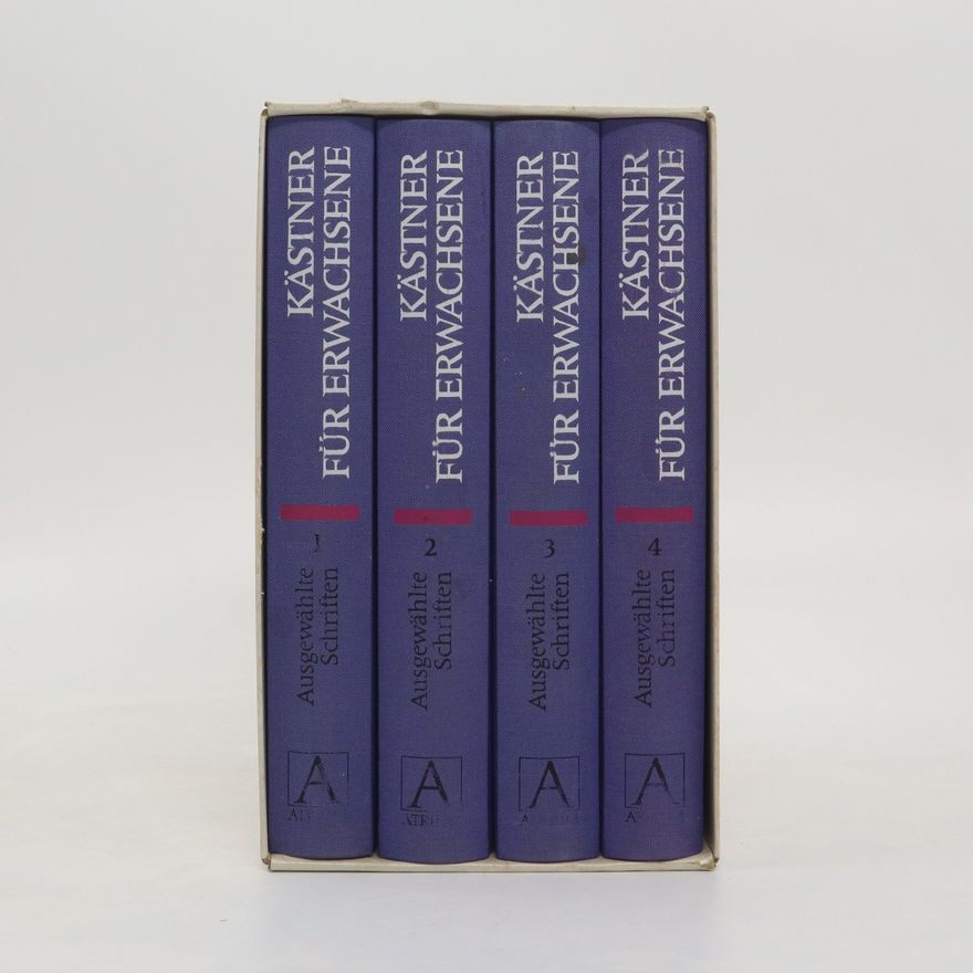 Erich Kästner Kästner für Erwachsene. Ausgewählte Schriften. Band 1-4