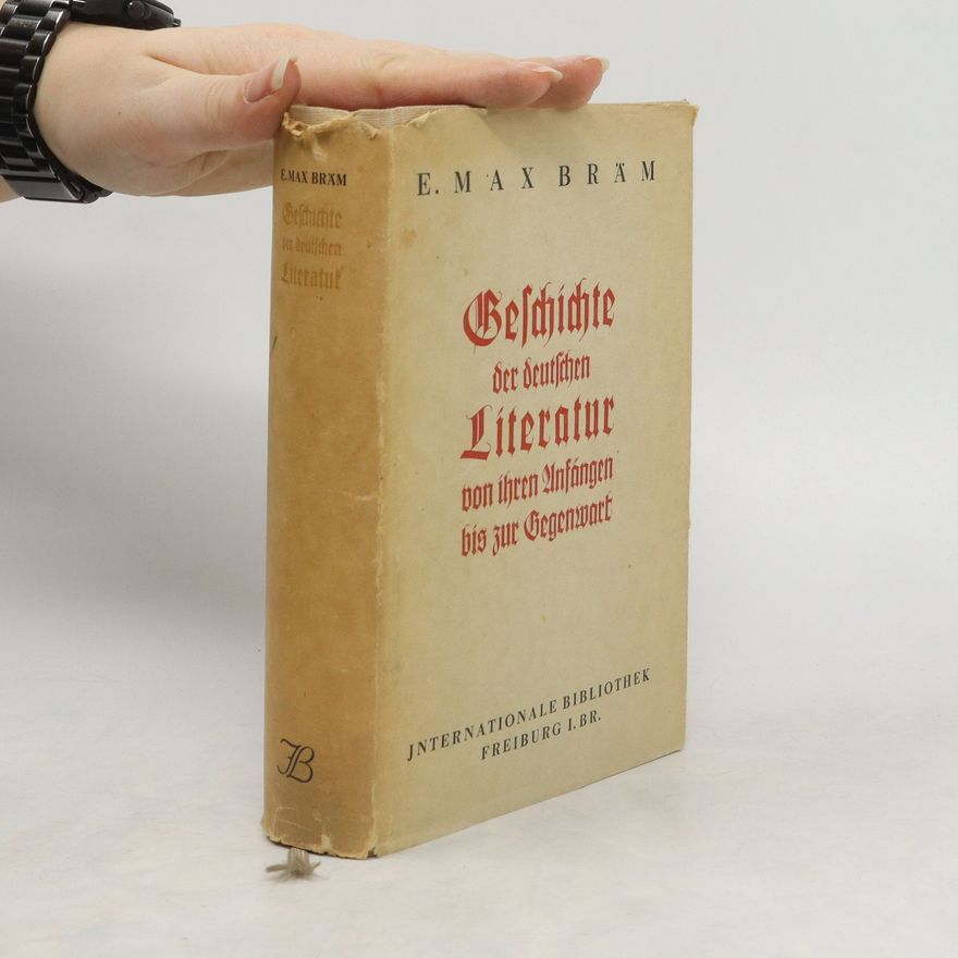 Max A. Bramer Geschichte der deutschen Literatur von ihren Anfängen bis zur Gegenwart