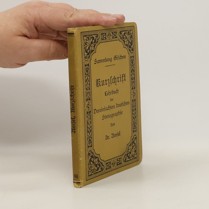 Hans Georg Amsel Sammlung Göschen Kurzschrift