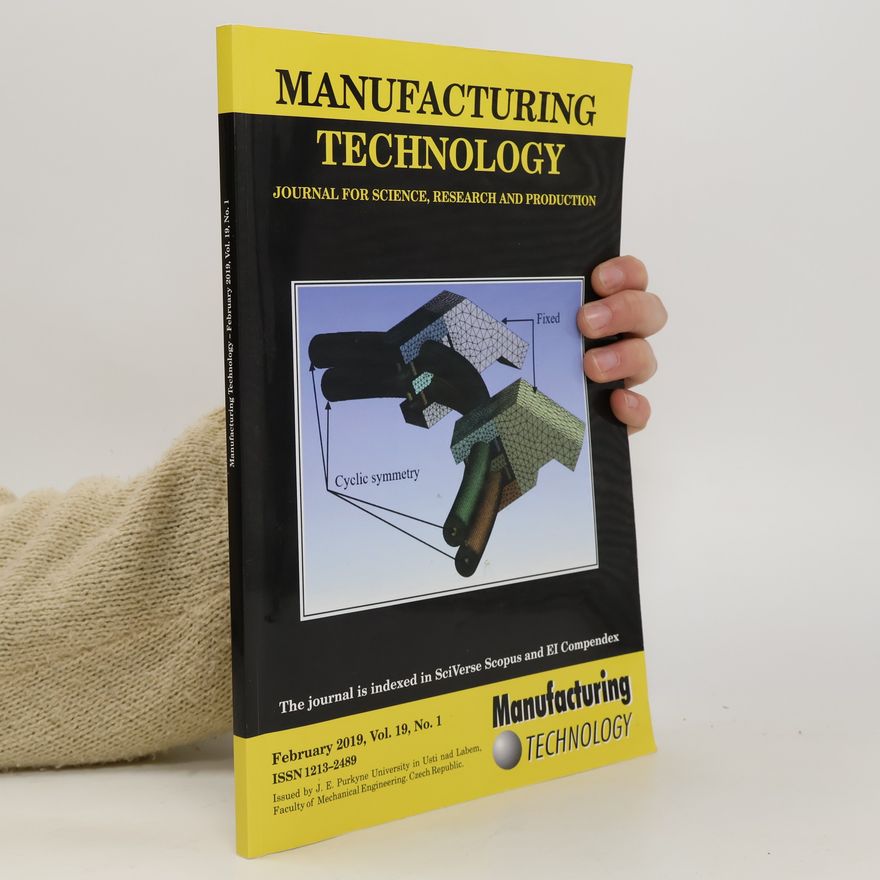 Collectif d'auteurs Manufacturing Technology 1/2019