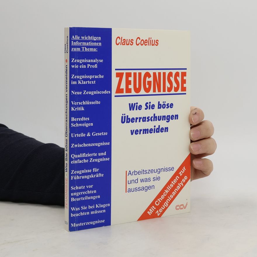 Claus Coelius Zeugnisse