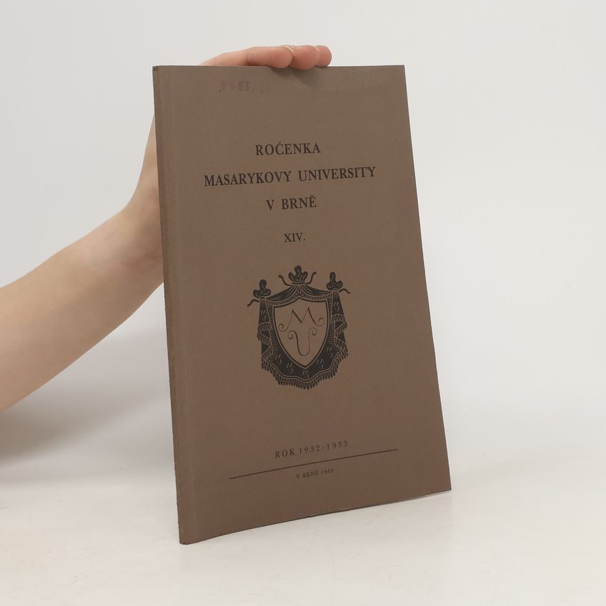 Autorenkollektiv Ročenka Masarykovy university v Brně XIV.