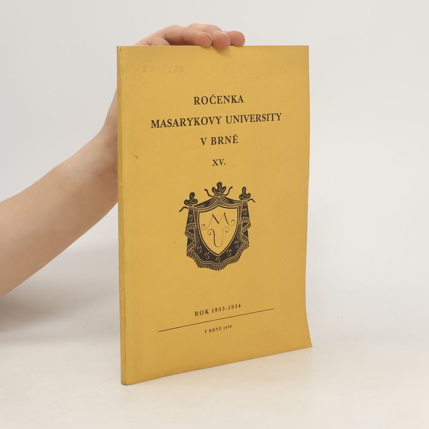 Autorenkollektiv Ročenka Masarykova v Brně XV.
