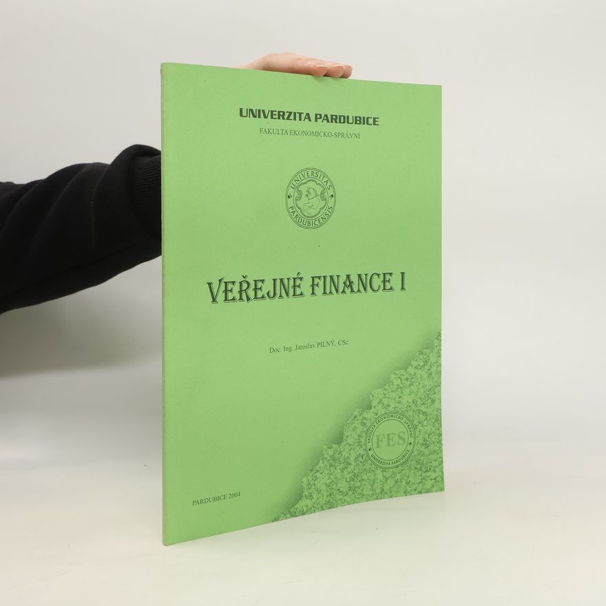 Jaroslav Pilný Veřejné finance I