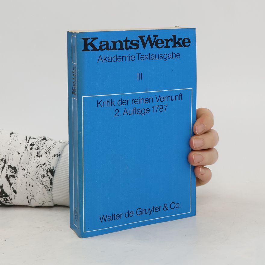 Immanuel Kant Kants Werke III