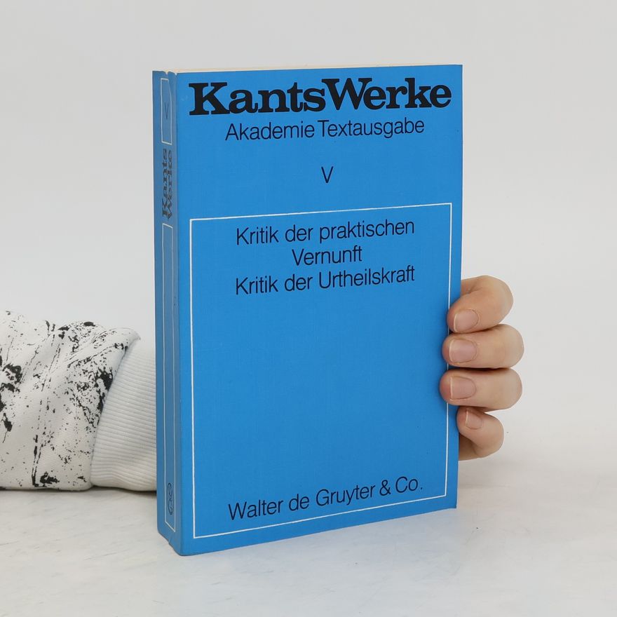 Immanuel Kant Kants Werke V