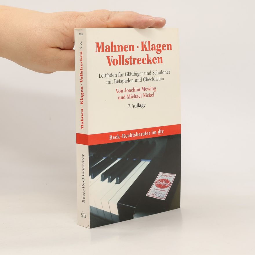 Joachim Mewing Mahnen - klagen - vollstrecken