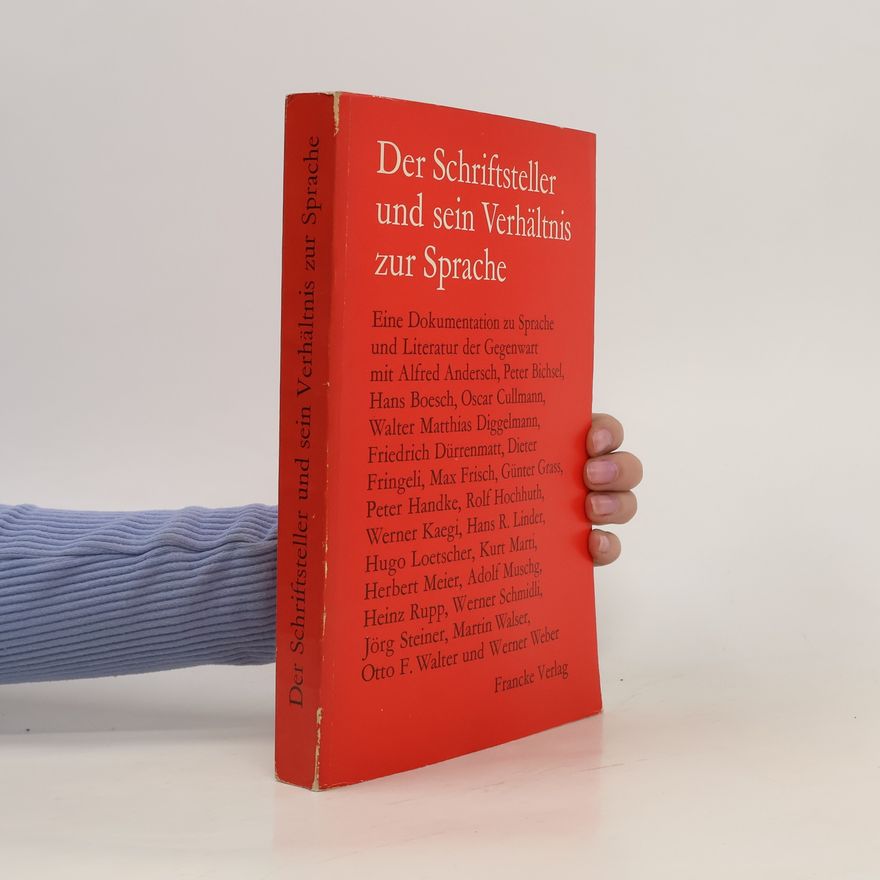 Peter Andre Bloch Der Schriftsteller und sein Verhältnis zur Sprache