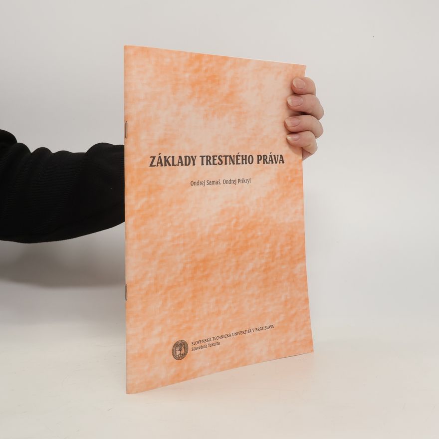 Ondrej Samaš Základy trestného práva