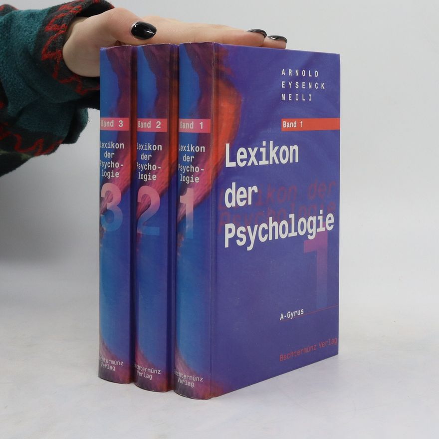 Arnold Eysenck Meili Lexikon der Psychologie 1-3