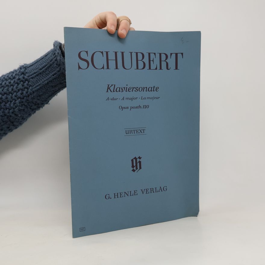Paul Mies Schubert Klaviersonate A-dur. A major. La majeur. Opus posth. 120