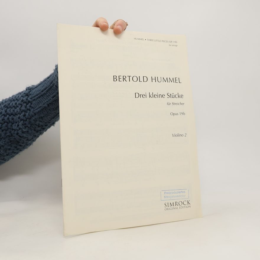 Bertold Hummel Drei kleine Stücke für Streicher. Opus 19b. Violino 2