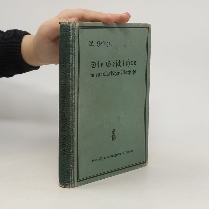 Wilhelm Heinze Die Geschichte in tabellarischer Übersicht