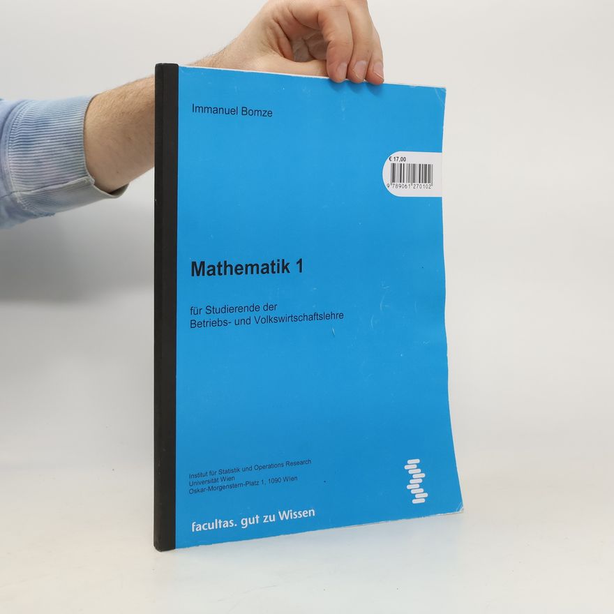 Immanuel M. Bomze Mathematik 1