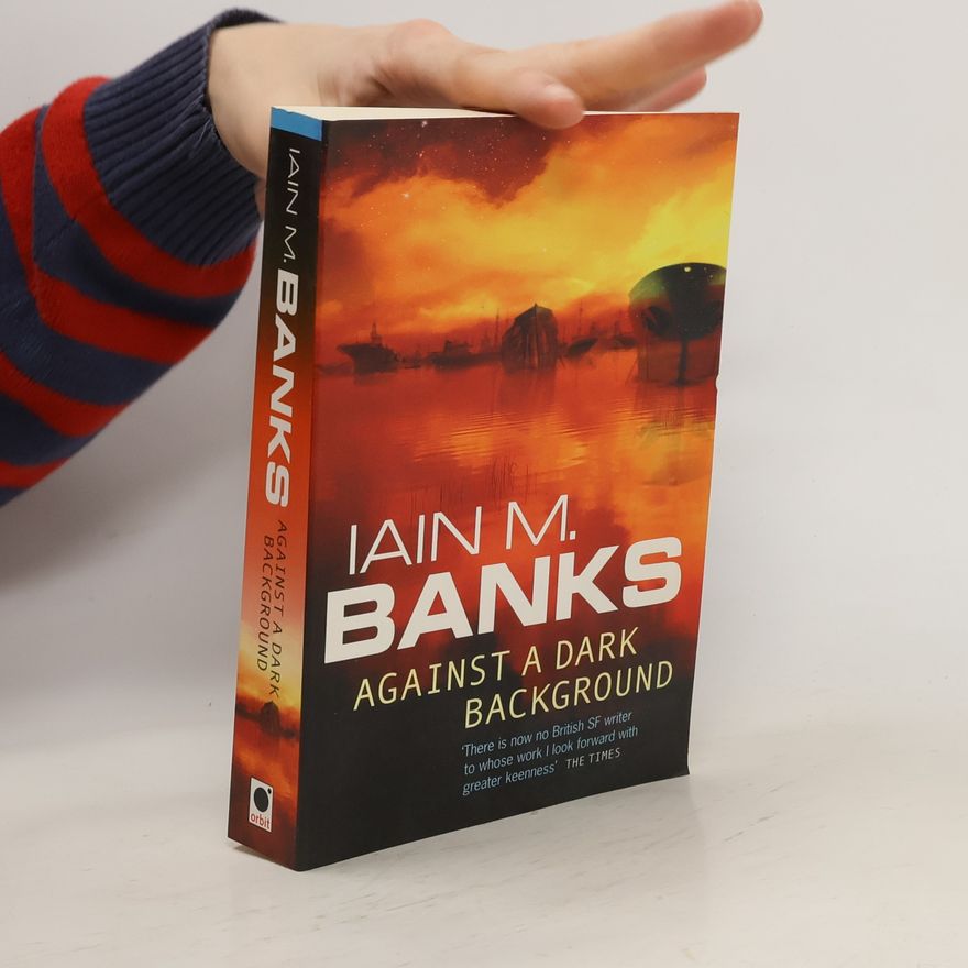 Iain Banks Against a dark background