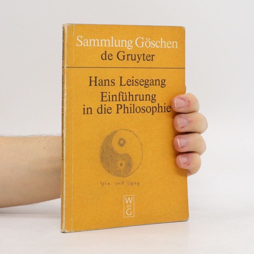 Hans Leisegang Einführung in die Philosophie