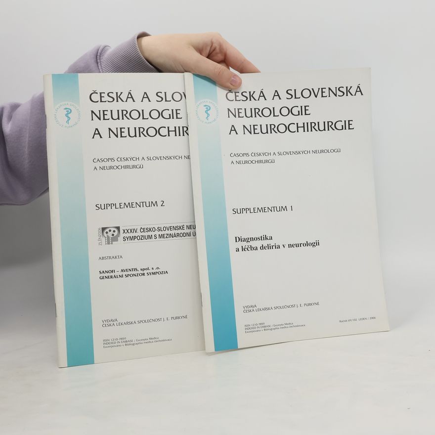 Kolektiv autorů Česká a slovenská neurologie a neurochirurgie Supplementum 1-2