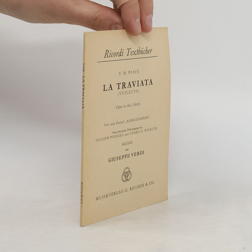 F. M. Piave Ricordi Textbücher. La Traviata. Violetta