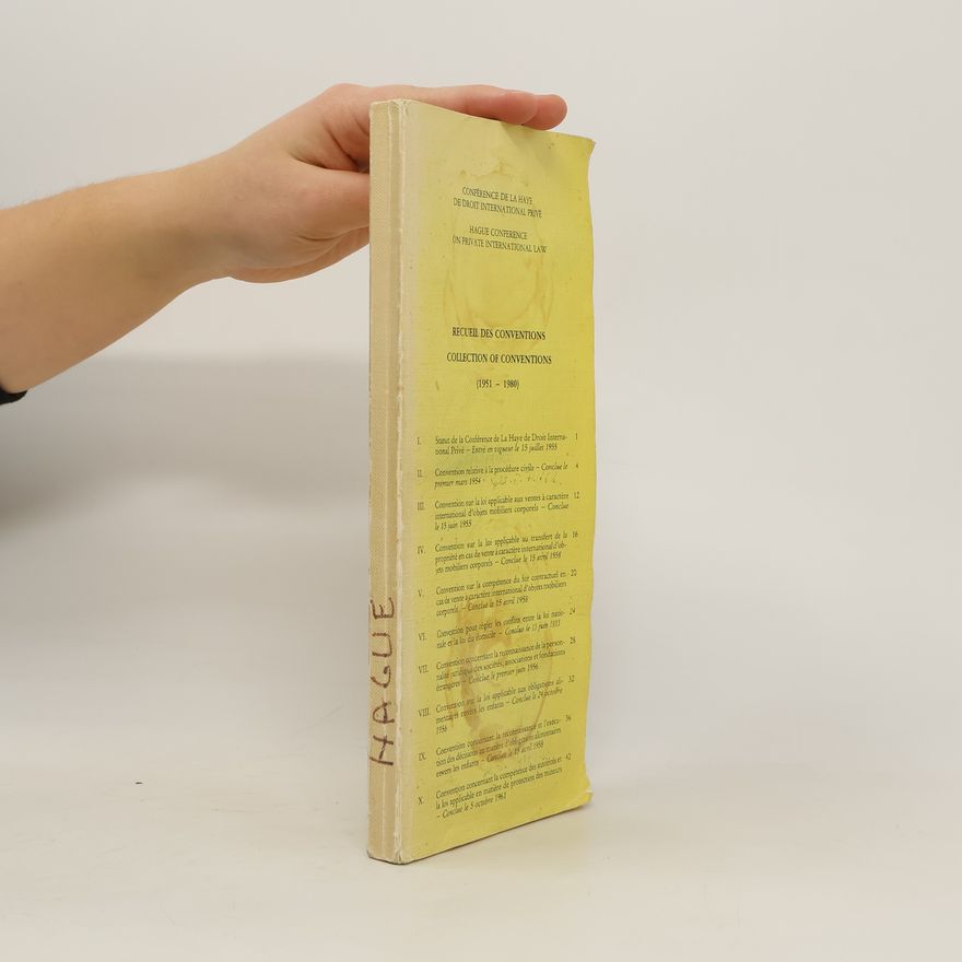 kolektiv Recueil des conventions (1951-1980)