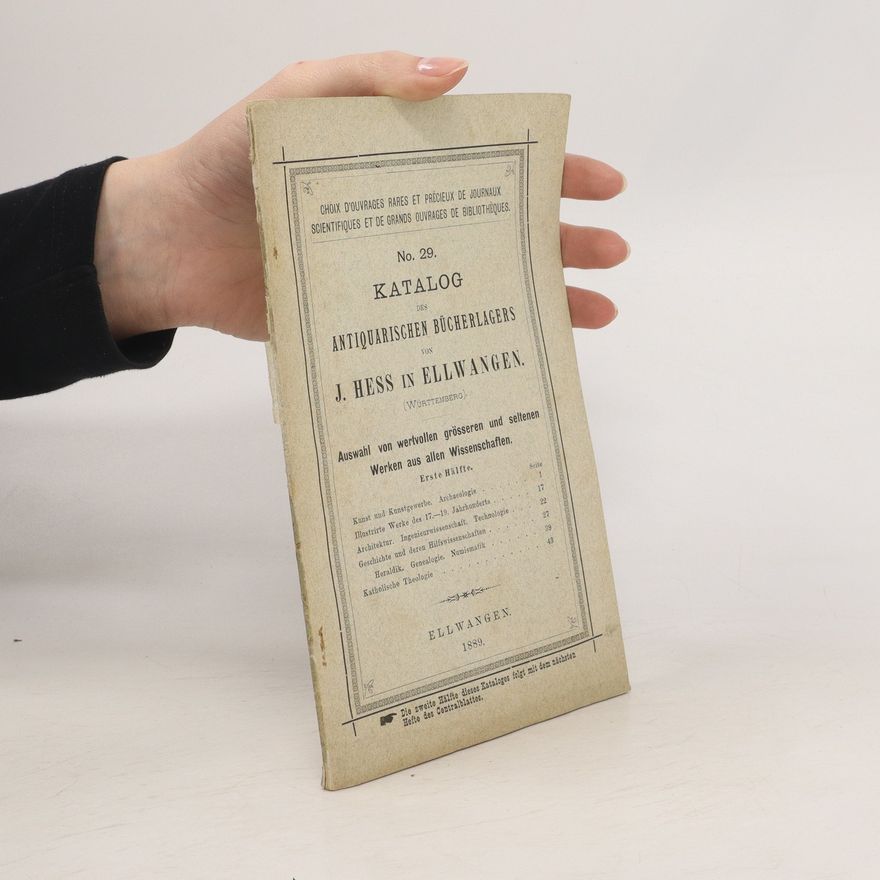 Collectif d'auteurs Antiquarischen Bücherlagers. Katalog 29