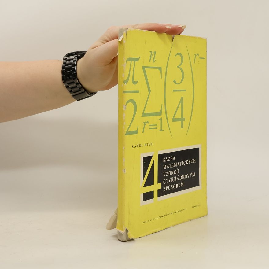 Karel Wick Sazba matematických vzorců čtyřřádkovým způsobem 4