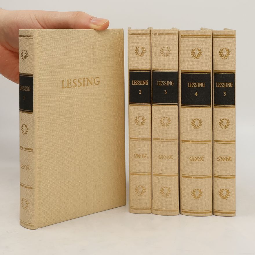Gotthold Ephraim Lessing Lessings Werke 1.-5.