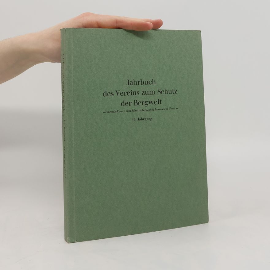 Various authors Jahrbuch des Vereins zum Schutz der Bergwelt