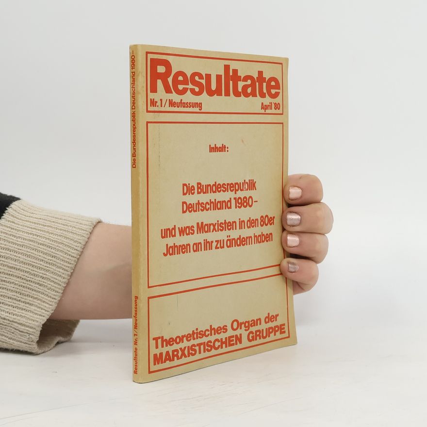 AA.VV. Resultate 1. 4/1980. Die Bundesrepublik Deustchland 1980