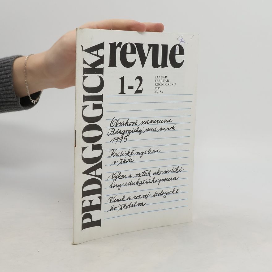 Kolektiv autorů Pedagogická revue 1-2/1995