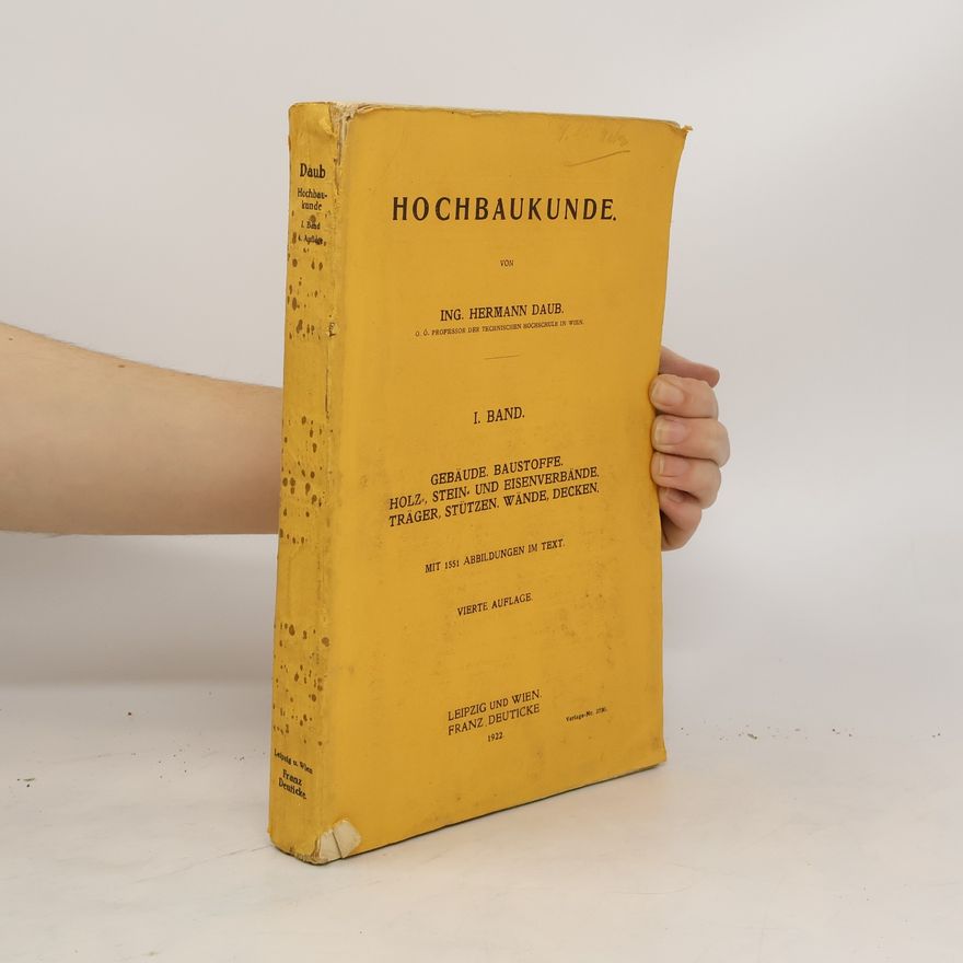 Hermann Daub Hochbaukunde. I. Band