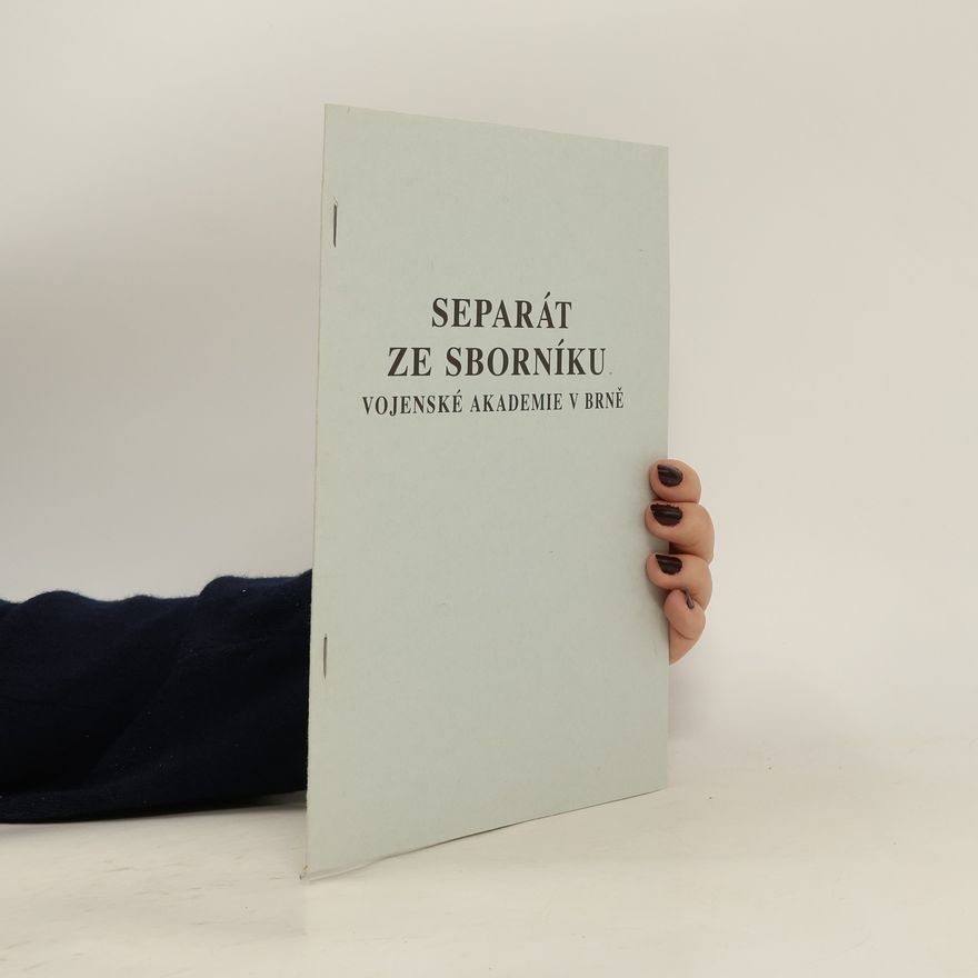 Collectif d'auteurs Separát ze sborníku vojenské akademie v Brně