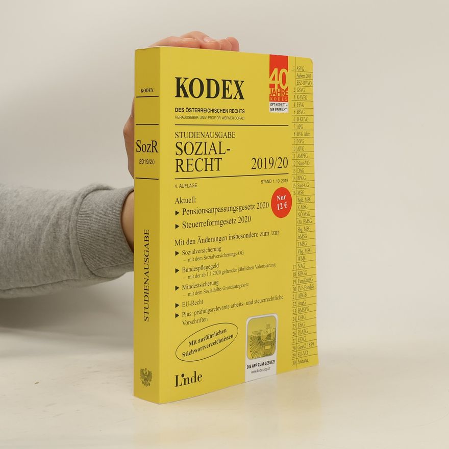 Elisabeth Brameshuber KODEX Studienausgabe Sozialrecht 2019/20