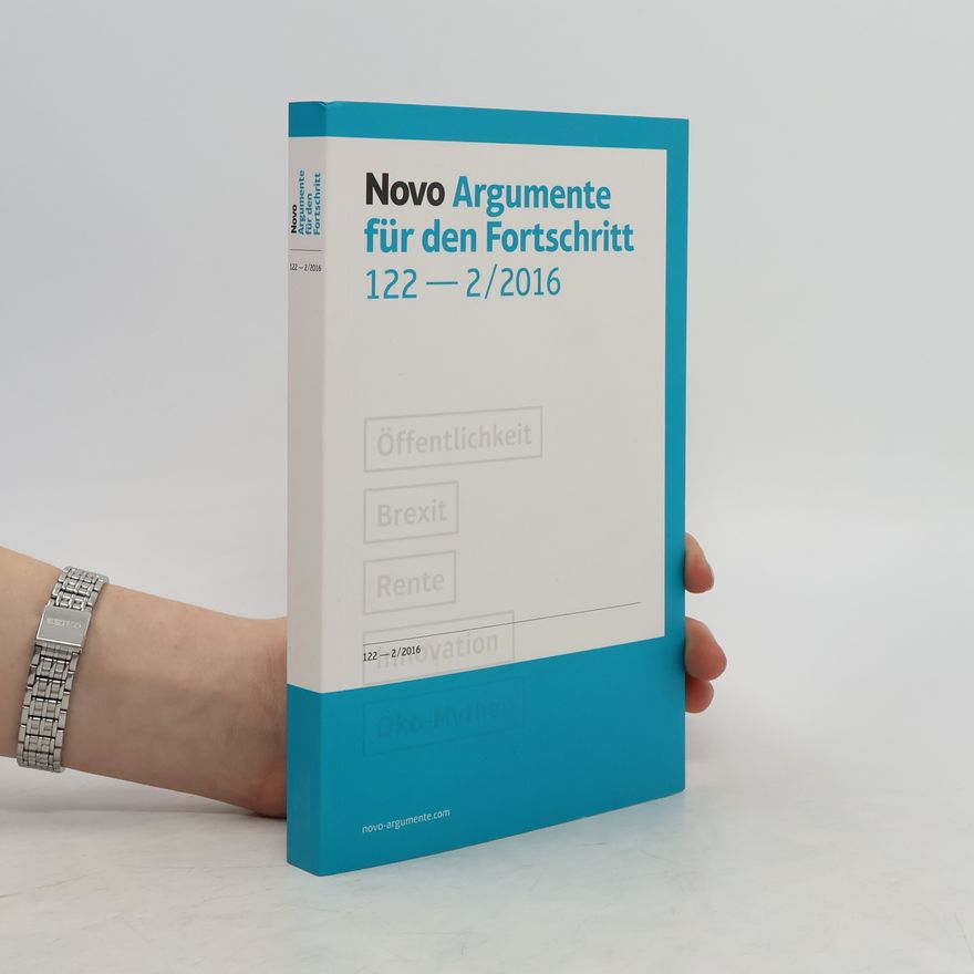 Autorenkollektiv Novo Argumente für den Fortschritt 122-2/2016
