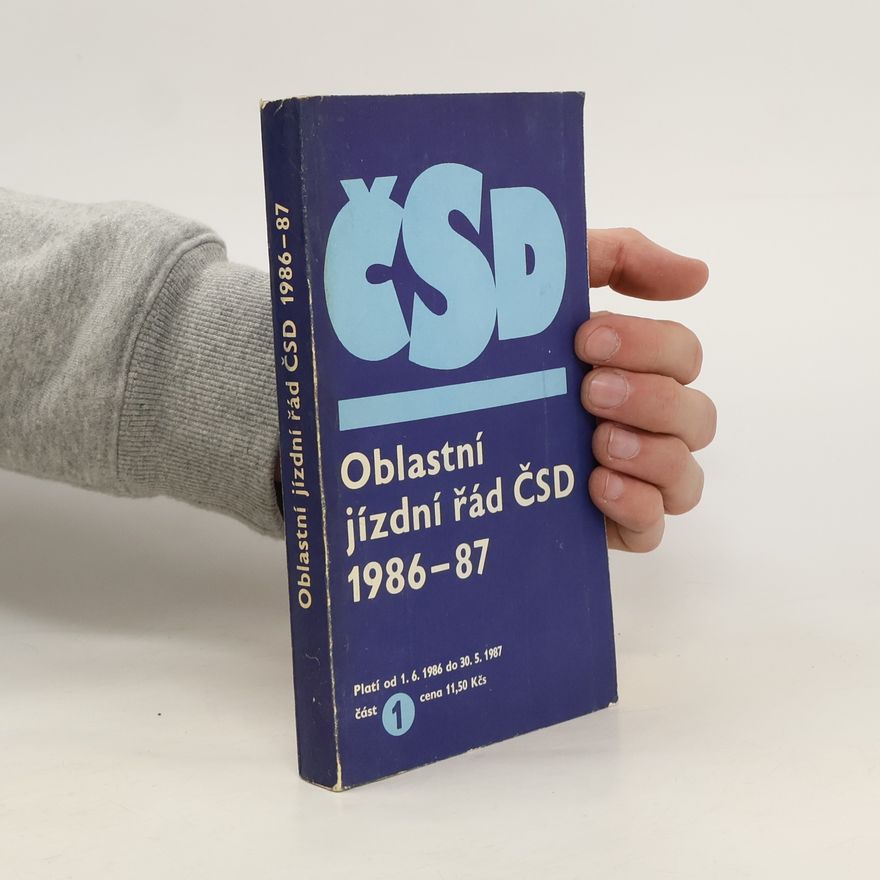 Various authors Oblastní jízdní řád ČSD 1986-87