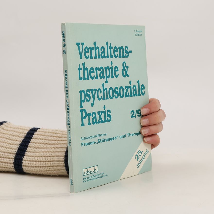 Various authors Verhaltenstherapie & Psychosoziale Praxis 2/1993
