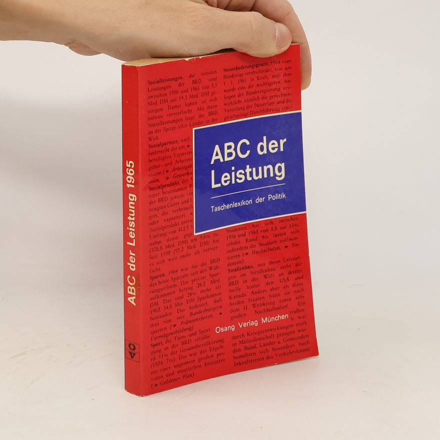 Otger Holletschek ABC der Leistung. Taschenlexikon der Politik